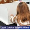 13" White - Study Carrel / Desktop Privacy Shield