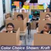Kraft - Classroom Desk Partitions - 13" Height Desktop Privacy Shield