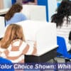 Classroom Desk Partition 13-inch White cardboard