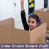 Library Carrel 13-inch Kraft Cardboard 3883