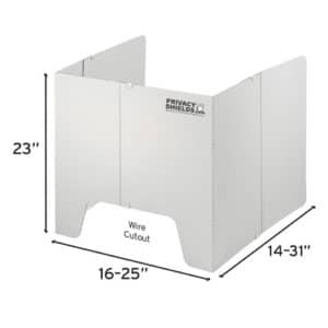 23” Tall Premium Adjustable Computer Privacy Shields ** Call For Availability **