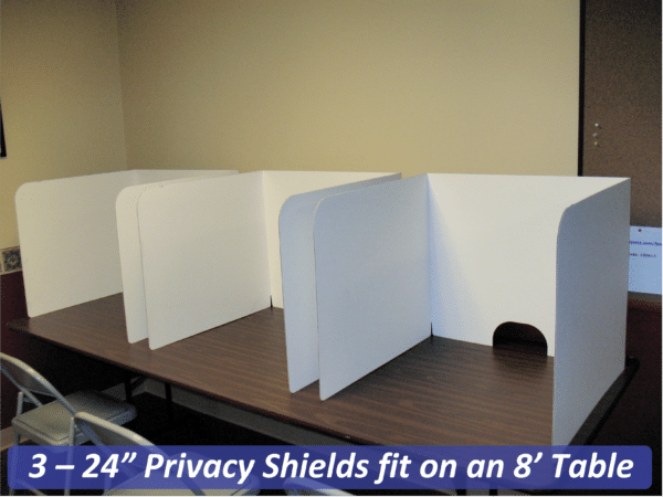 24” Tall Premium Computer Privacy Shields - Image 21