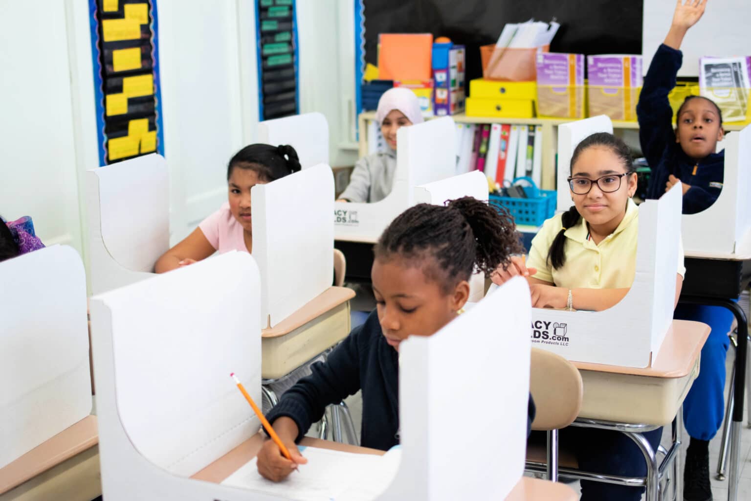 Classroom Privacy Shield Cardboard Desk Dividers to Prevent Cheating