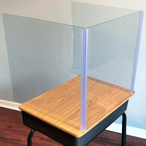 Sneeze Guard for Classrooms Clear Plexiglass Protective Barrier