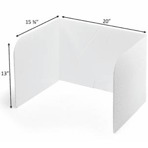 13” Tall Plastic Voting Booths