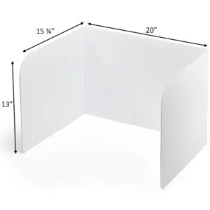 13” Tall Premium Plastic Voting Booths