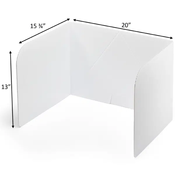 13” Tall Premium Plastic Privacy Shields - Image 2