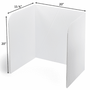 20” Tall Plastic Voting Booths