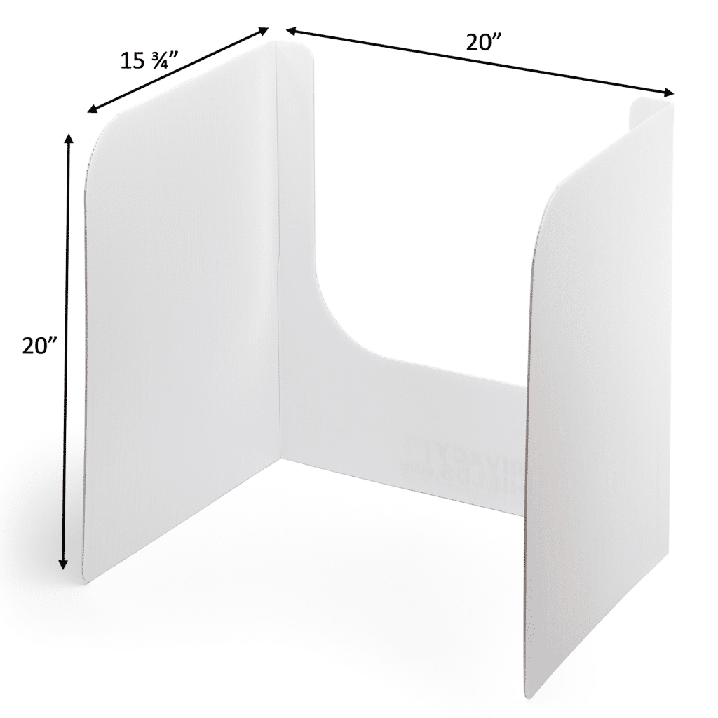 20” Tall Plastic Window Privacy Shields Privacy Shields