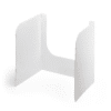 Open-Front Plastic Privacy Shields - 20” Tall (No Clear Window Insert) - Privacy Shields