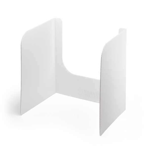 Open-Front Plastic Privacy Shields - 20” Tall (No Clear Window Insert) - Privacy Shields