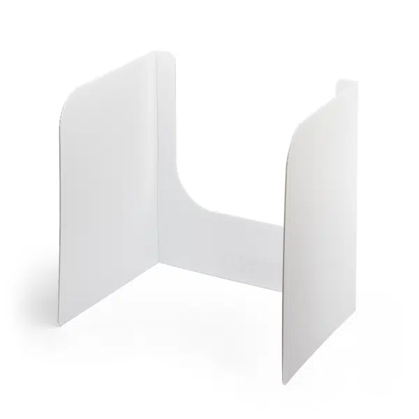 Open-Front Plastic Privacy Shields - 20” Tall (No Clear Window Insert) - Privacy Shields