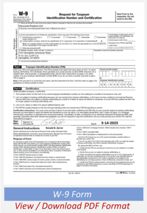 Print Our W9 To So We Can Become Your Vendor | Privacy Shields