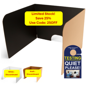 19” Tall Premium Computer Privacy Shields – Only Available In Black