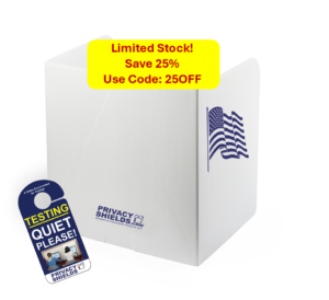 20” Tall Premium Desktop Privacy Shields- No Microplastics