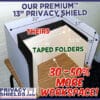 13” Tall Premium Desktop Privacy Shields - Image 5