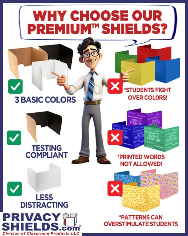 13” Tall Premium Desktop Privacy Shields - Image 4