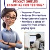 24” Tall Premium Computer Privacy Shields - Image 7