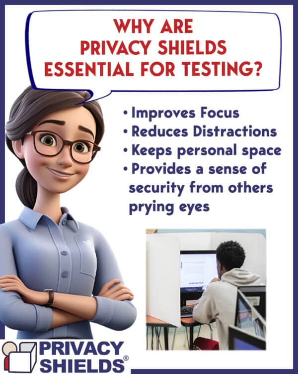 13” Tall Premium Desktop Privacy Shields - Image 25